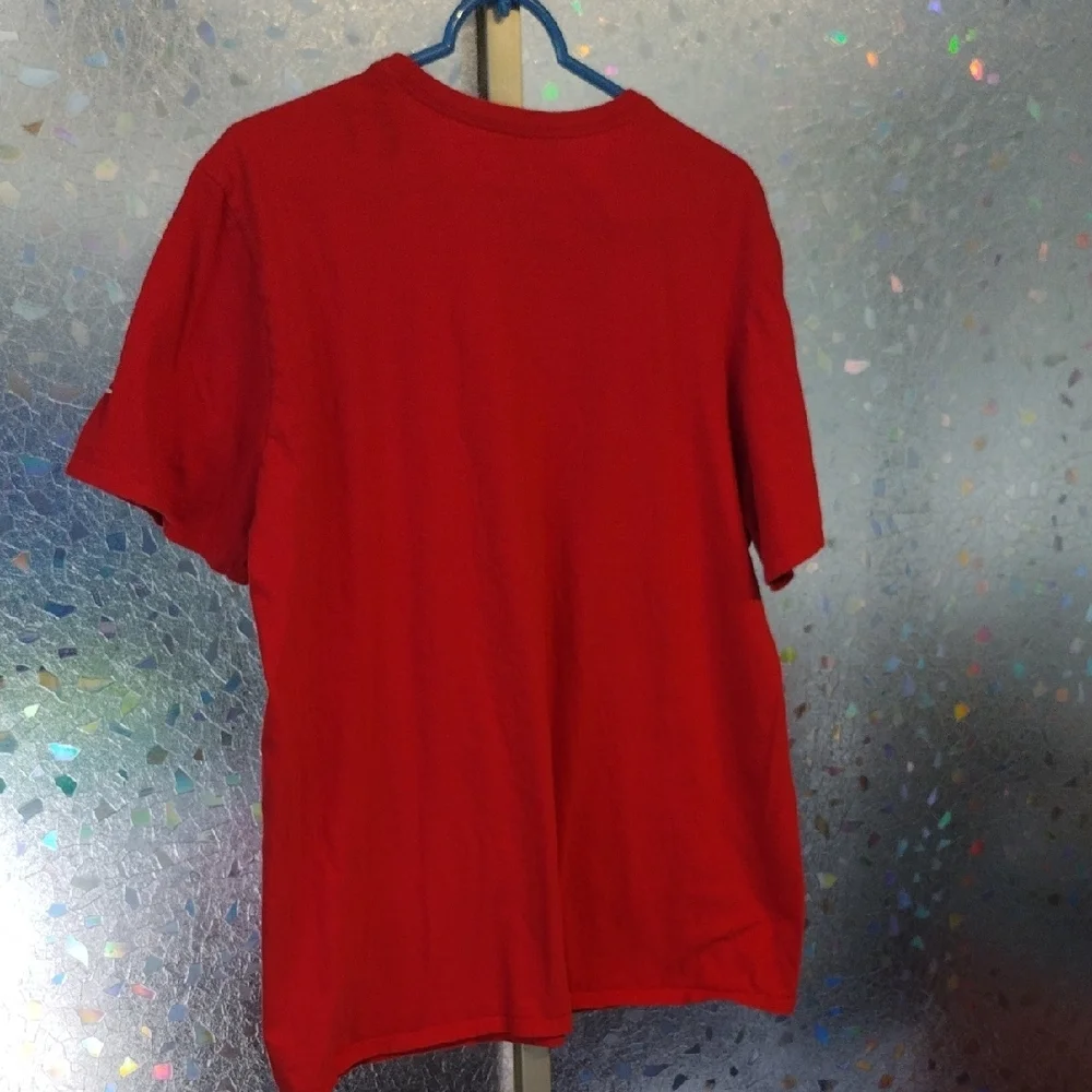 Nike Men's Red 'Just Do It' T-Shirt - Picture 8 of 11